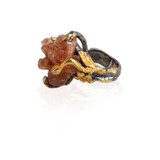 Handmade Sterling Silver Ring With Aragonite Stone