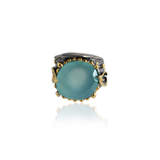 Handmade Sterling Silver Ring With Mint Onyx Stone