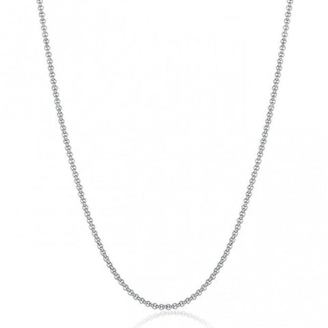 Stylish cable silver chain in sterling silver - Yellow