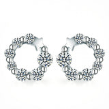 Ella urban star white earrings in sterling silver