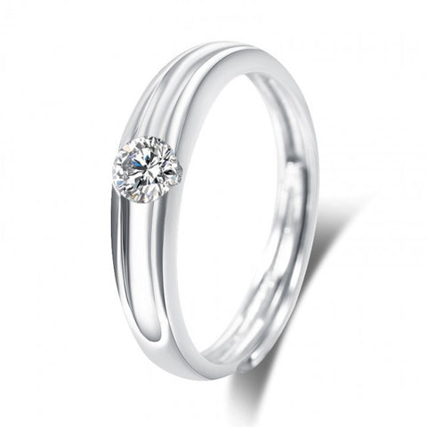 Timeless  adjustable  promise ring in sterling silver- Women