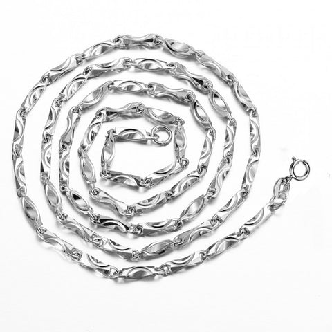 Stylish fashion chain in sterling silver