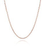 Stylish cable silver chain in sterling silver - Rose