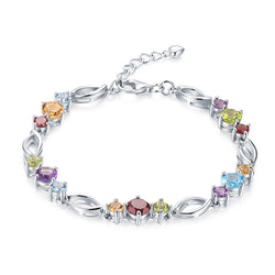 Ella spring 9.0ct gemstone sterling silver bracelet