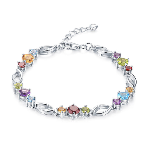 Ella spring 9.0ct gemstone sterling silver bracelet